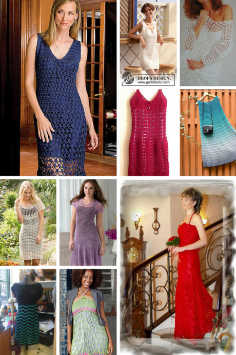 Inspiration. Crochet Dresses.