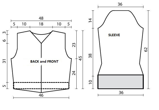Essential Knitting Instructions for a Blue Pro Lana Cara Yarn Garment with Patterns and Assembly Steps Essential Knitting Instructions for a Blue Pro Lana Cara Yarn Garment with Patterns and Assembly Steps