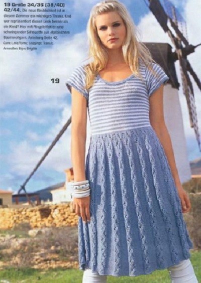 ​Two-Colored Knit Dress