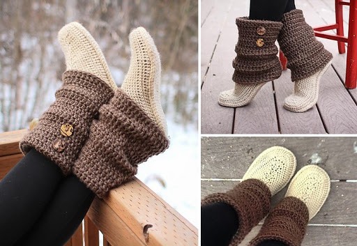 Inspiration. Crochet Boots.