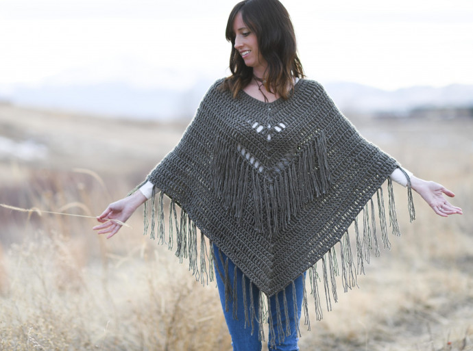 Inspiration. Crochet Poncho.