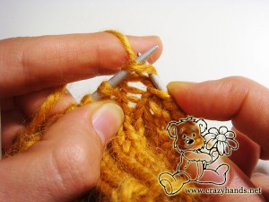 ​Knitted Mittens Pattern Wicker Style
