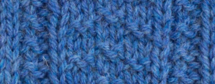 Step-by-Step Guide to Knitting Pattern with 14 Stitches on Stockinette Background