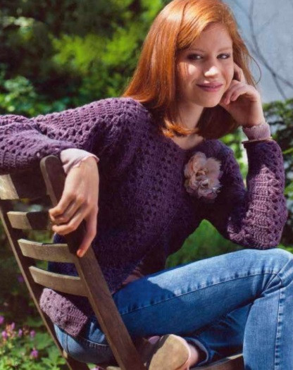 ​Violet Crochet Jacket