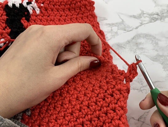 ​Crochet Sweater with Reindeer