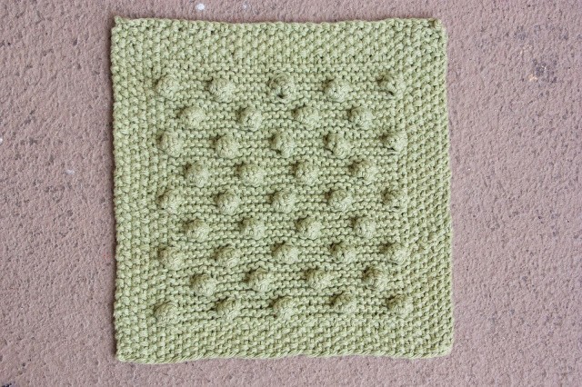 Helping our users. Bobble Stitch Washcloth.