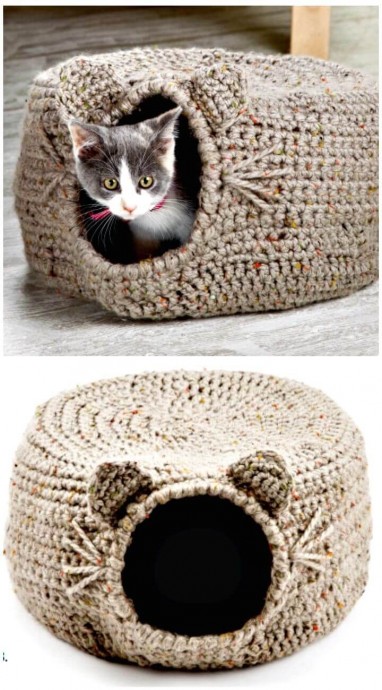 Inspiration. Crochet Pet's Houses.