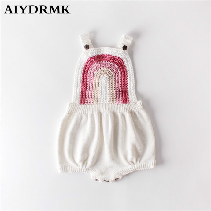 Inspiration. Knit Baby Rompers.