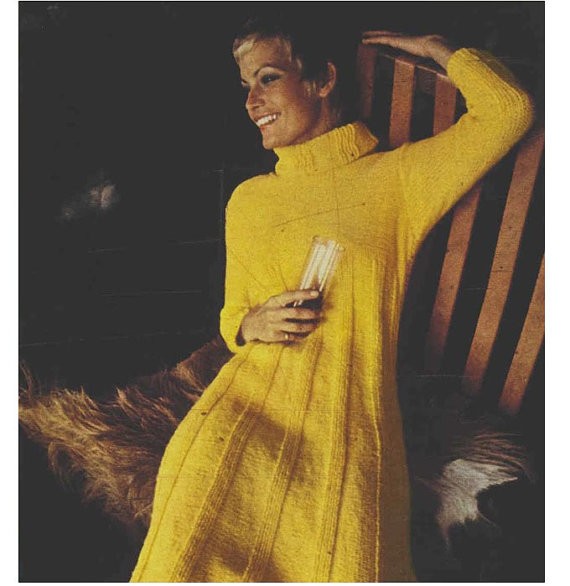 Inspiration. Knit Winter Dresses.