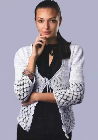 ​White Crochet Jacket