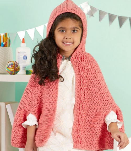 ​Girl's Chic Crochet Capelet Pattern