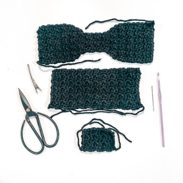 Helping our users. ​Crochet Bow Scrunch.