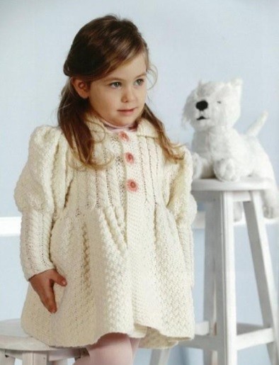 ​Knit Coat for Small Princess