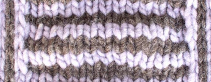 ​Knit Gathered Stripes Pattern