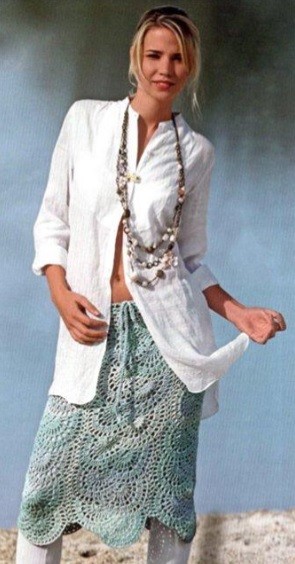 Relief Crochet Skirt Relief Crochet Skirt
