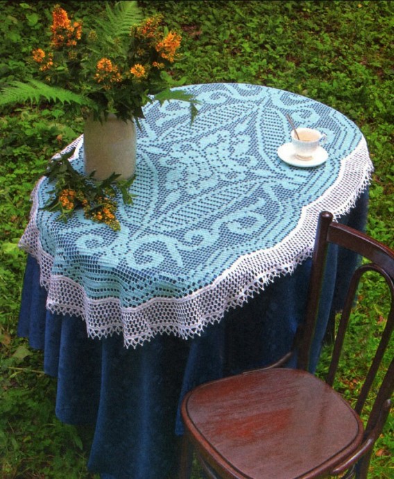 Helping our users. ​Blue Sky Oval Dishcloth.