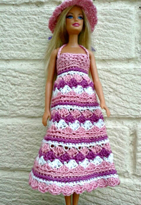 Inspiration. Crochet Doll's Dresses.