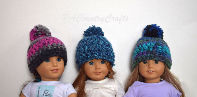 Inspiration. Crochet Dolls' Hats.