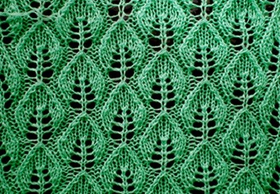 ​Knit Leaves Pattern