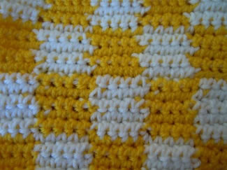​Crochet Two Colored Squares