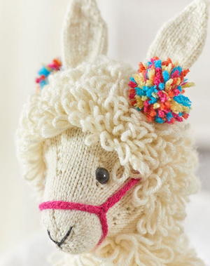 Cute Knit Lama Pattern