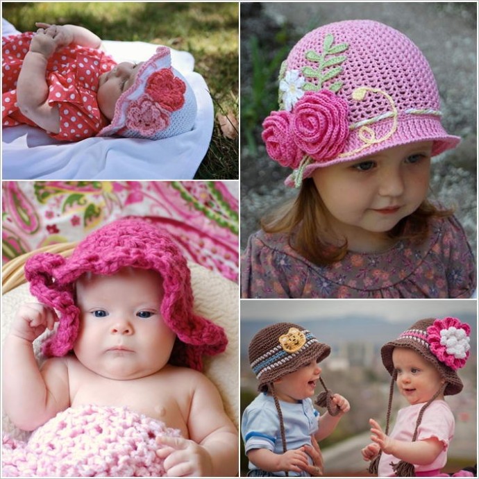 Inspiration. Crochet Summer Hats.