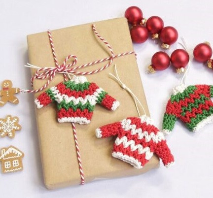 Christmas Sweater Crochet Ornament