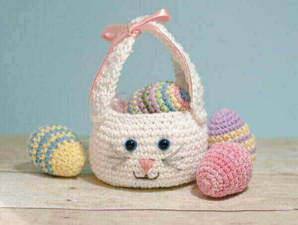 Helping our users. Crochet Bunny Basket.