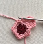 Helping ourusers. Cherry Blossom Crochet Applique.