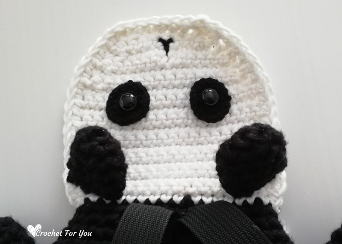 Crochet Panda Backpack Crochet Panda Backpack