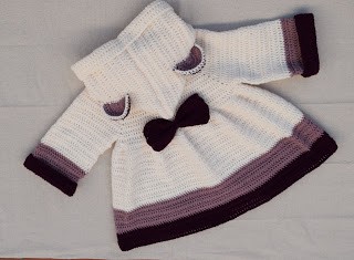 ​Cute Crochet Coat for Baby Girl