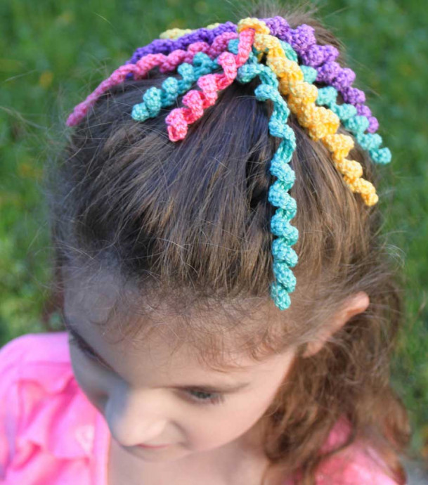 Inspiration. Crochet Hair Accessories.