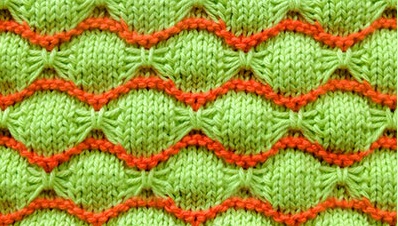 ​Wave and Butterfly Knit Pattern