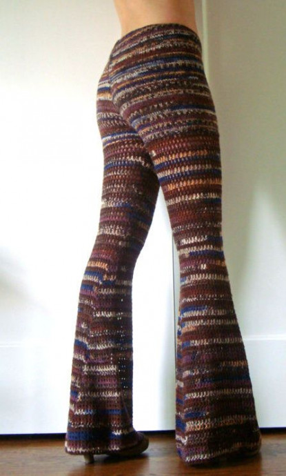 Inspiration. Crochet Pants.