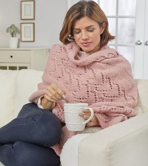 ​Warming Hearts Knitted Shawl