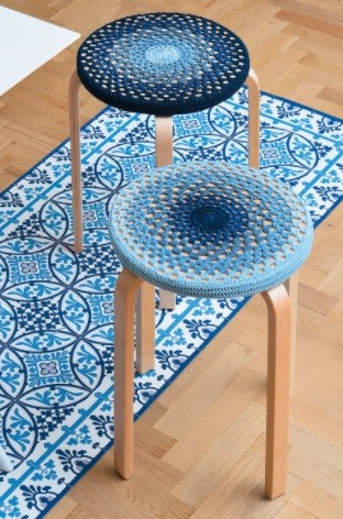 Helping our users. ​Crochet Simple Stool Cover.