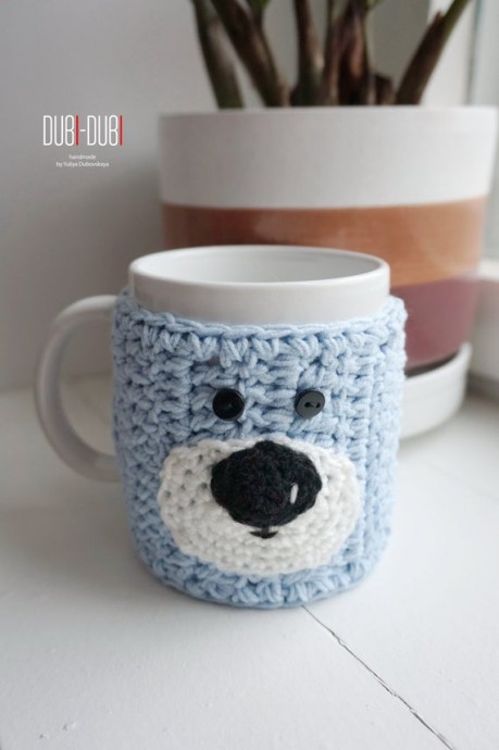 Inspiration. Crochet Cup Warmer.