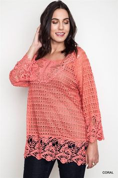 Inspiration. Crochet Plus Size Blouses.