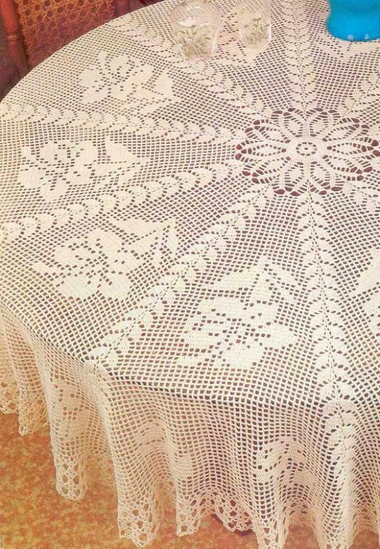 Round tablecloth pattern, help!