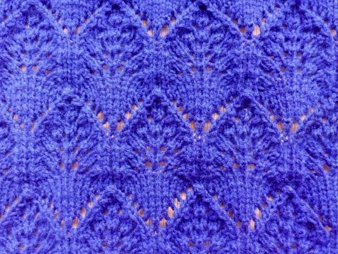 ​Horizontal Rhombs Knit Stitch