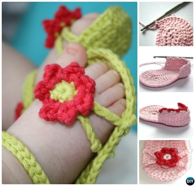 Inspiration. Crochet Summer Booties for Baby Girls.