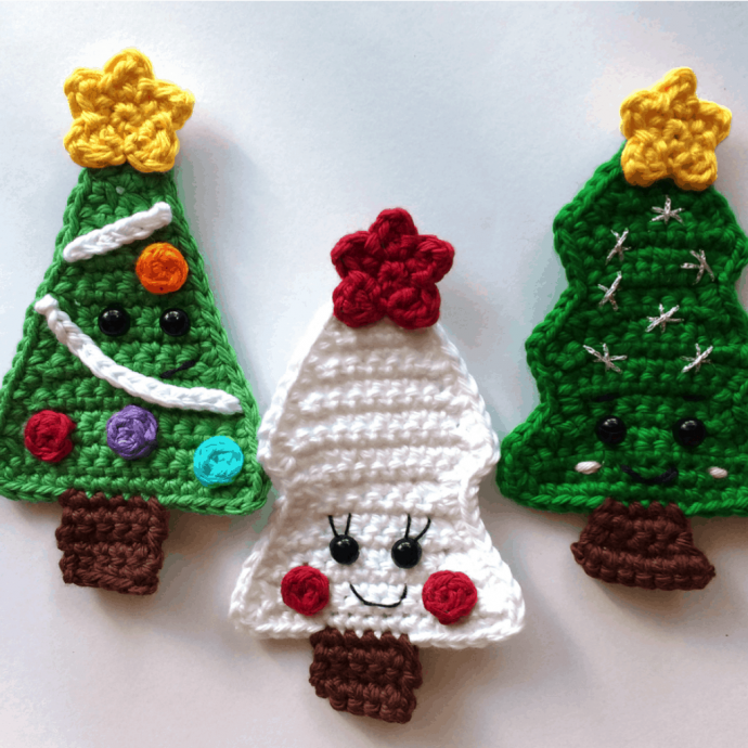 Inspiration. Crochet Christmas Appliques.