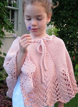 Inspiration. Knit Baby Poncho.