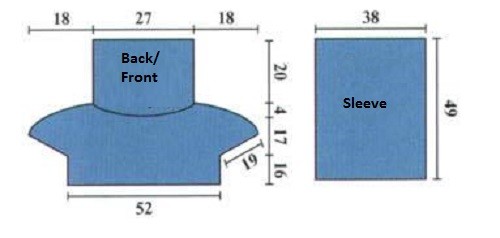 Complete Crochet Instructions for a Stylish Turquoise Sweater with Relief Double Crochets