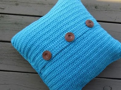 ​Bright Crochet Pillow Cover