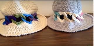 Inpiration. Crochet Panamas.