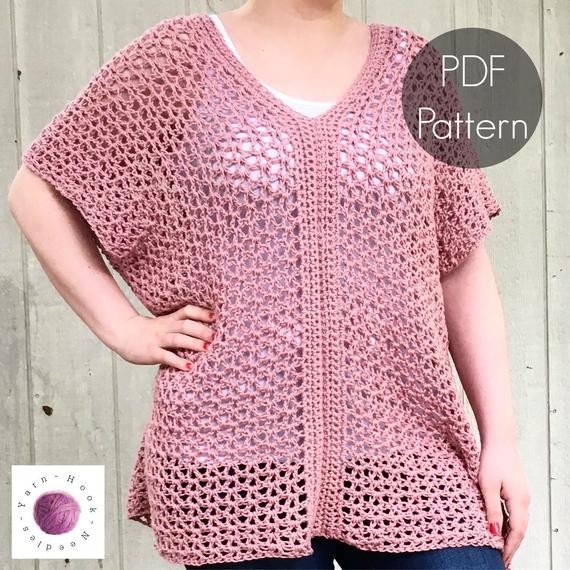 Inspiration. Crochet Plus Size Tops.