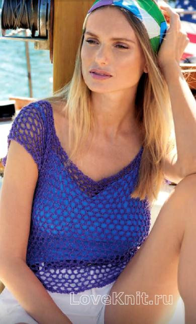 Step-by-Step Instructions for Knitting a Lilac Sweater with Net Pattern Using Lana Grossa Secondo Yarn Step-by-Step Instructions for Knitting a Lilac Sweater with Net Pattern Using Lana Grossa Secondo Yarn