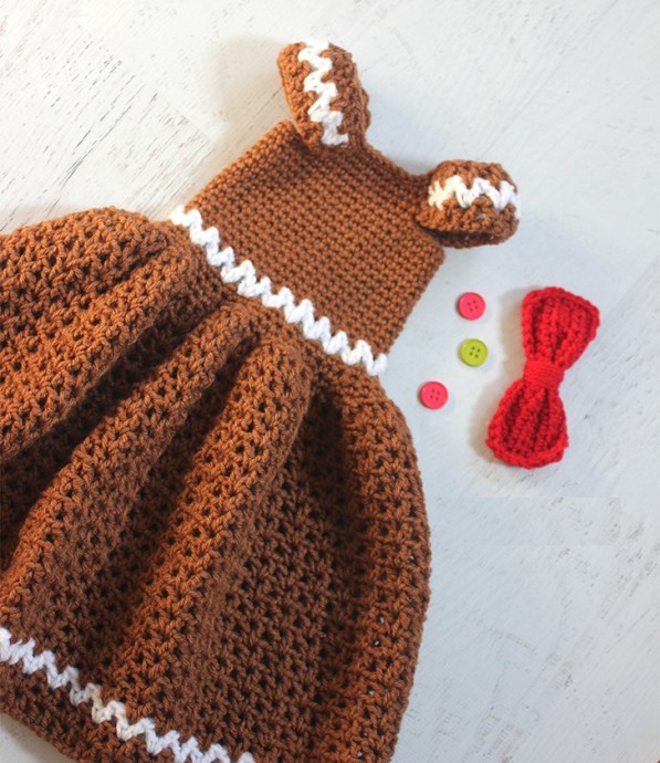 Helping our users. ​Crochet Gingerbread Dress.