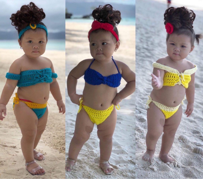 Inspiration. Crochet Baby Swimsuits.